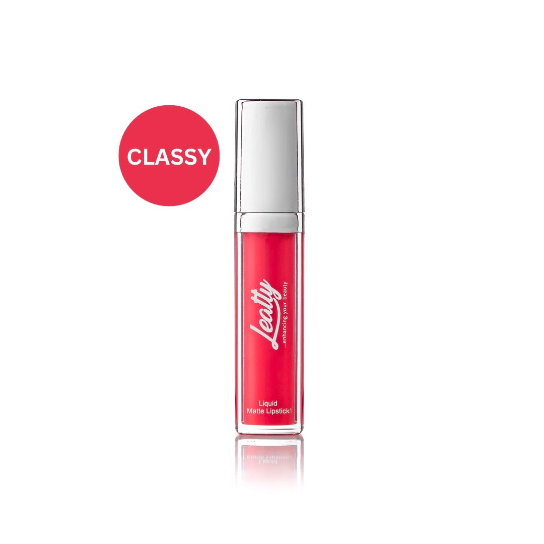 Leatty Beauty CLASSY Liquid Matte Lipstick - Elegant Red Matte for Sophisticated Look