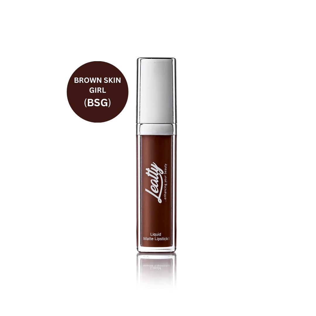 Leatty Beauty BSG Liquid Matte Lipstick - Bold Brown Shade for Every Skin Tone