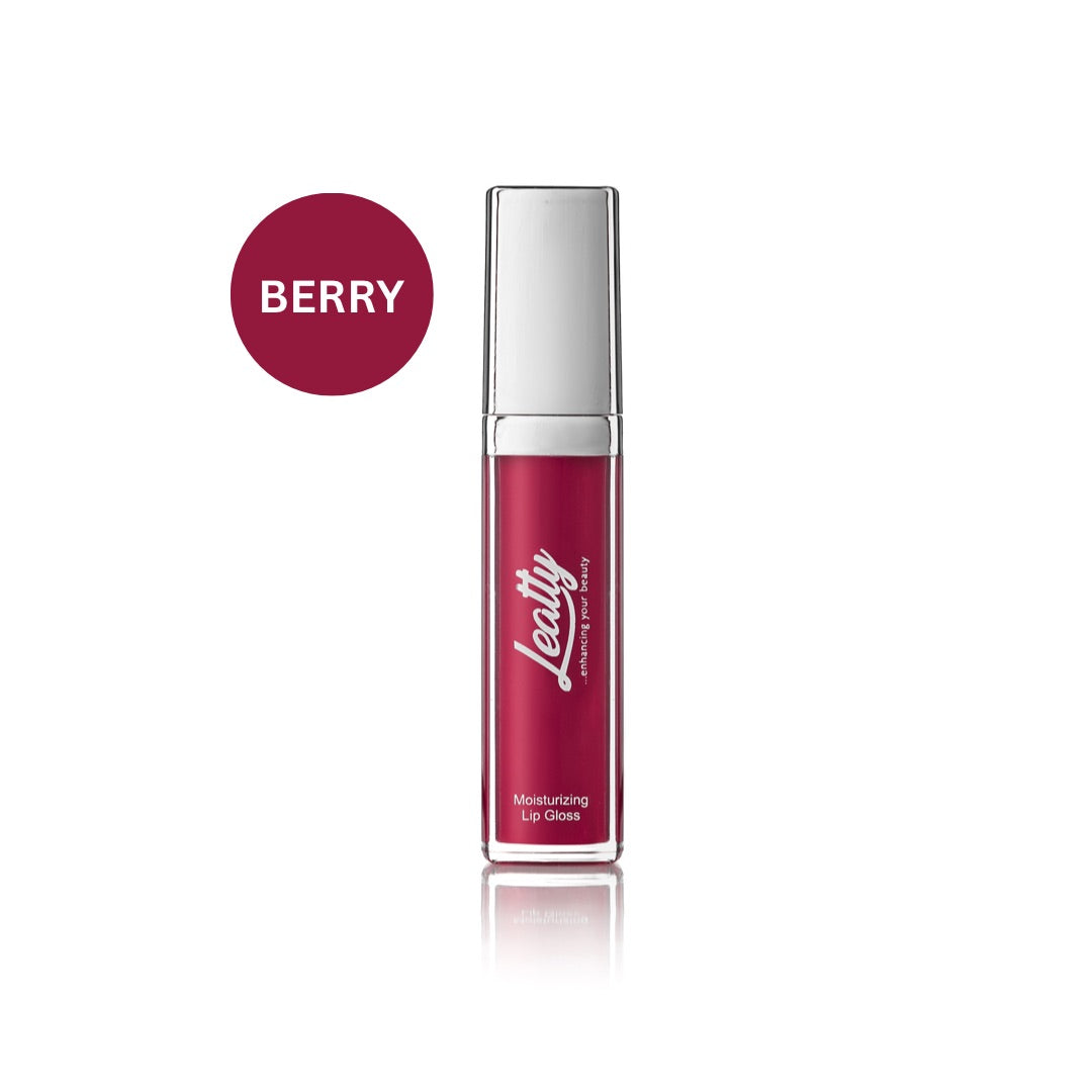 Leatty Beauty BERRY Moisturizing Lip Gloss - Bold Berry Shade with Glossy, Hydrating Finish