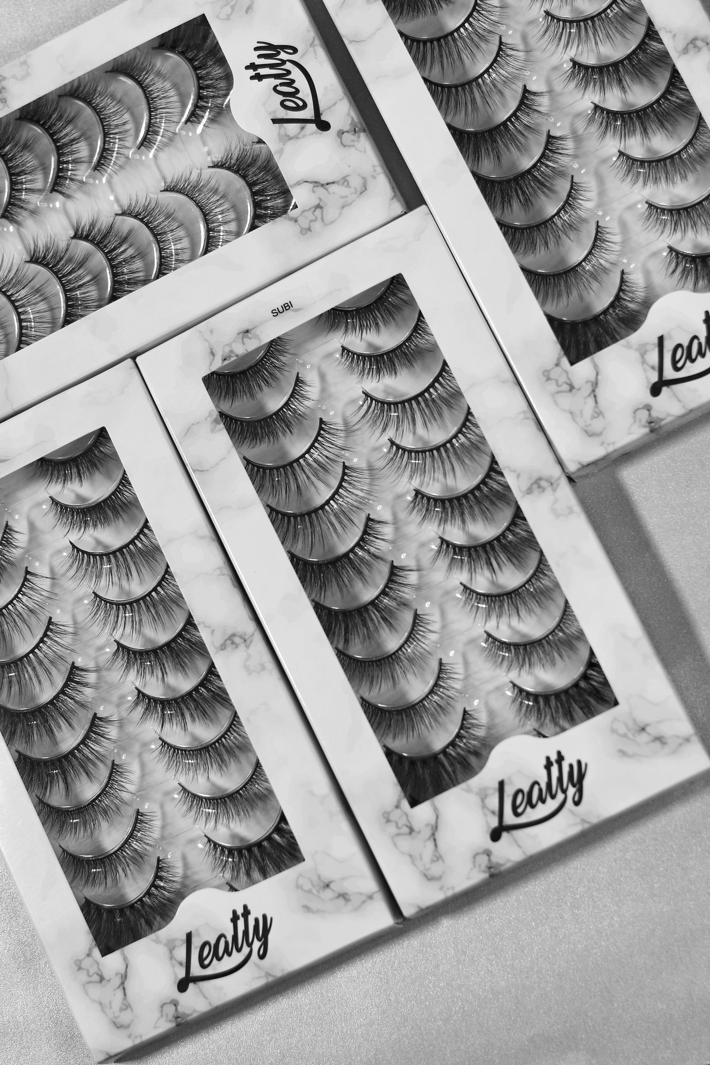 Leatty Beauty SUBI Human Hair Eyelashes - Soft, Reusable, and Lightweight