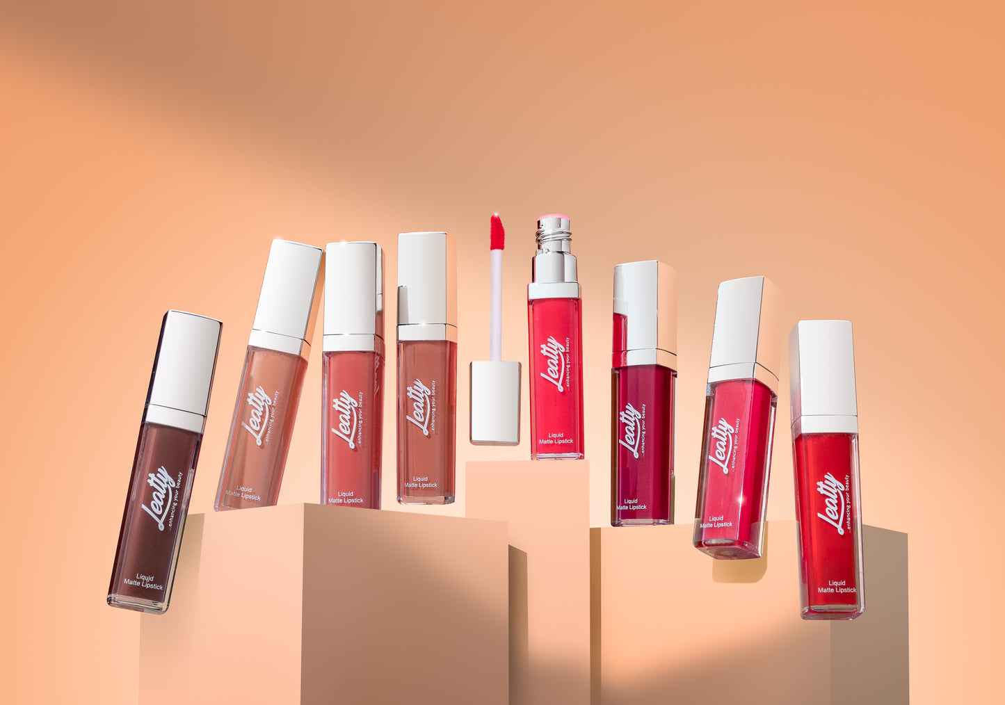 Leatty Beauty BADASS Liquid Matte Lipstick - Bold Red Matte for Fearless Look