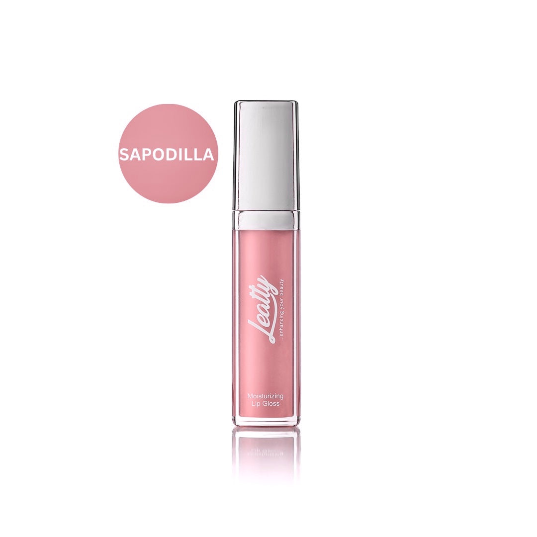 Leatty Beauty Sapodilla Moisturizing Lip Gloss - Hydrating Pink Gloss with Glossy Finish