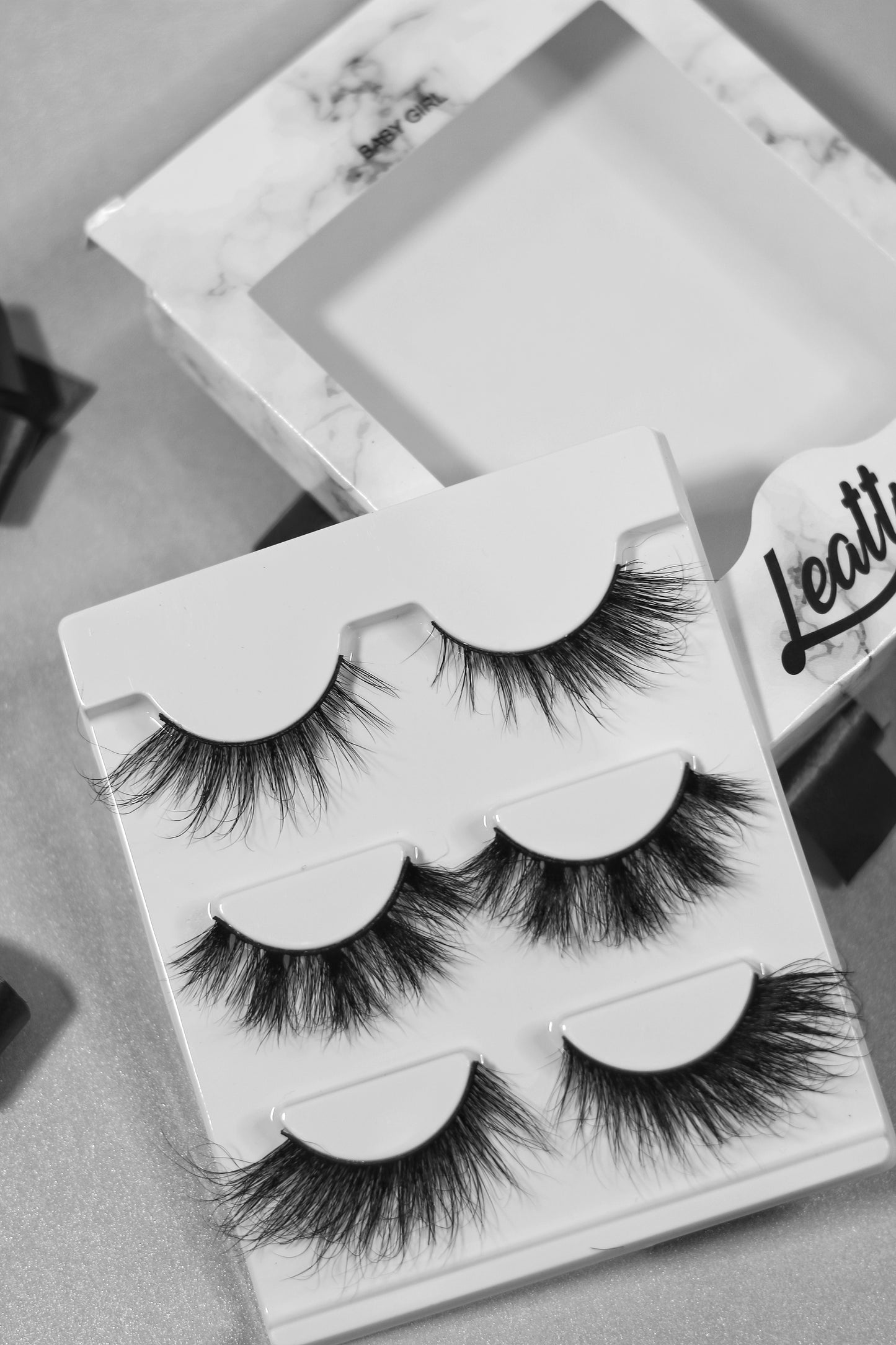 Detailed View of Leatty Beauty BABY GIRL Lashes - Soft and Comfortable