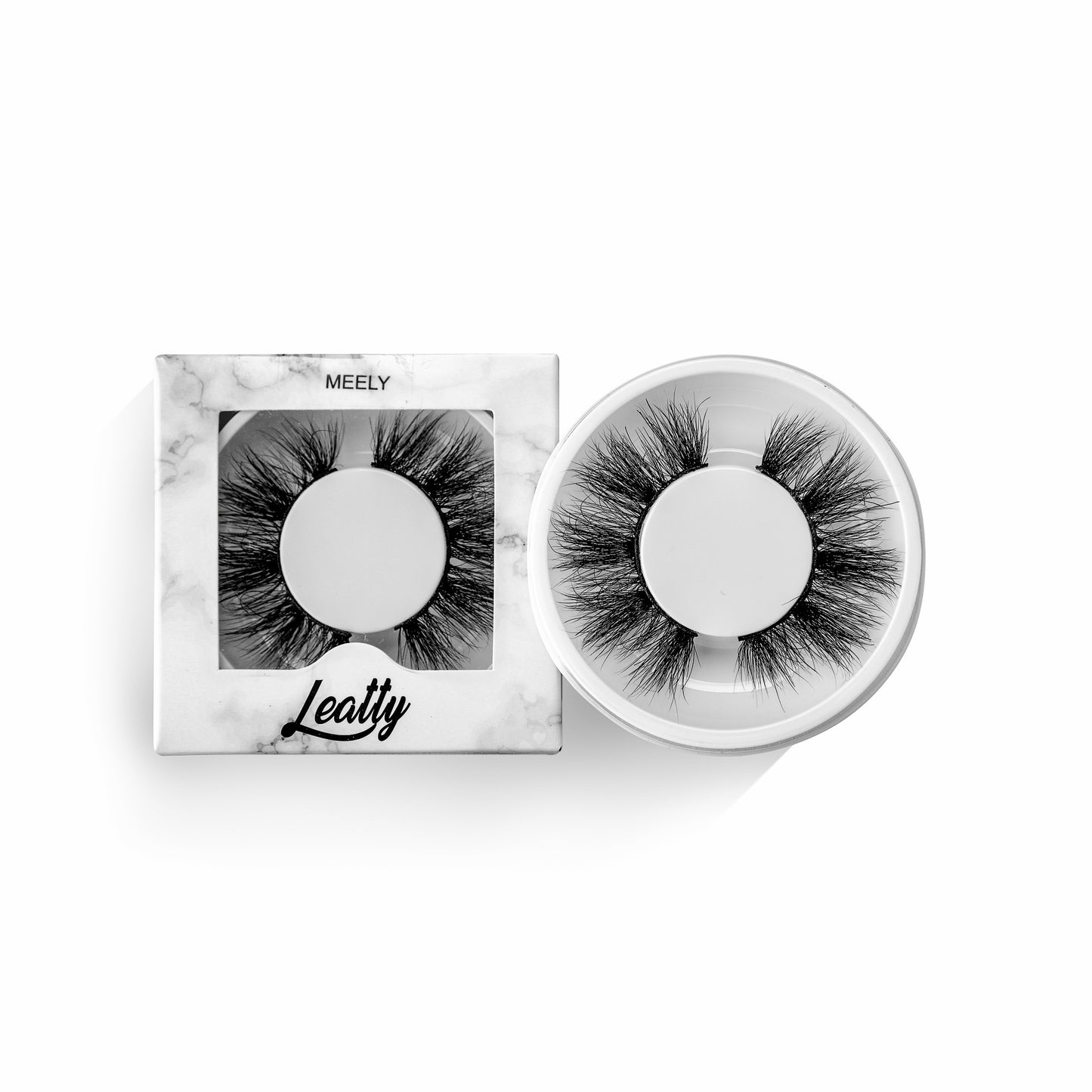 Meely Mink Eyelashes by Leatty Beauty - Premium lightweight, reusable mink lashes designed for bold, captivating eyes. Luxurious, soft, and cruelty-free